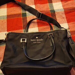 Kate Spade Black Nylon Crossbody EUC